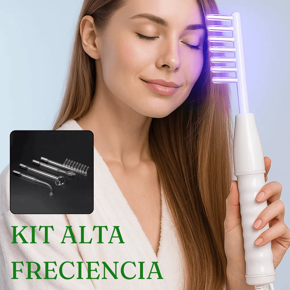 Kit de Electrodos Alta Frecuencia Facial y Cabello