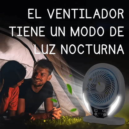 KIT de Racionamiento de Luz: Panel solar, Ventilador y Bombillo