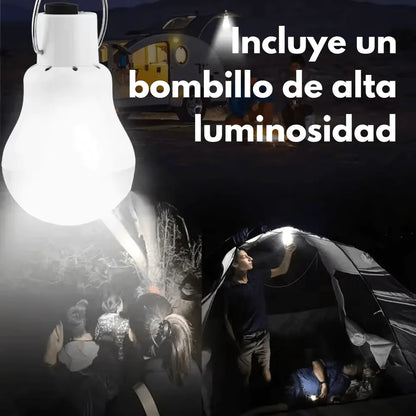 KIT de Racionamiento de Luz: Panel solar, Ventilador y Bombillo