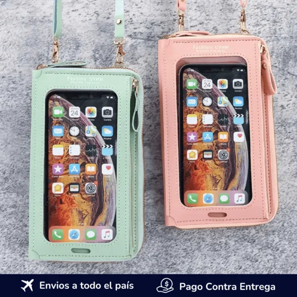 billetera-cruzada-transparente-porta-celular