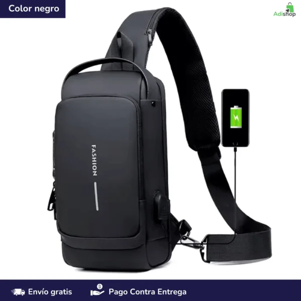 Bolso antorrobo con puerto USB__Bolsos