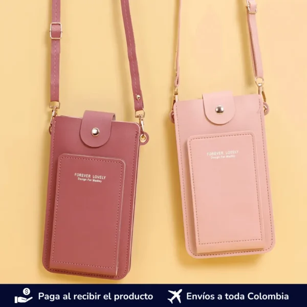 Bolso transparente cruzado para celular__Bolsos