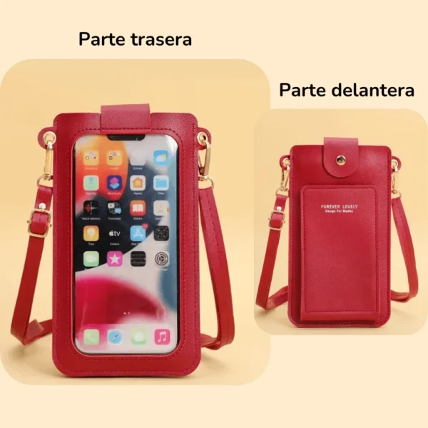 Bolso transparente cruzado para celular__Bolsos