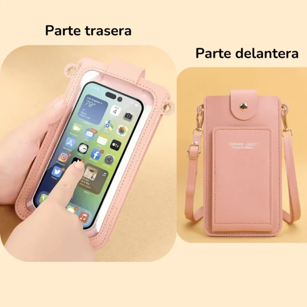 Bolso transparente cruzado para celular__Bolsos